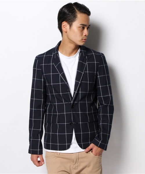 WEGO（ウィゴー）の「WEGO/ノッチドテーラードジャケット（テーラードジャケット・メンズ・ブラック/ネイビー/ダークグレー/ブルー/グリーン・LARGE/MEDIUM）」の21枚目の写真