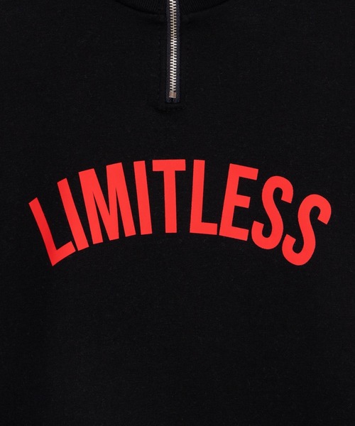 DING（ディング）の「DING/LIMITLESSハーフジッププルオーバー（スウェット・レディース・ホワイト/ブラック・FREE）」の5枚目の写真