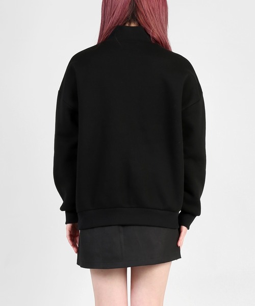 DING（ディング）の「DING/LIMITLESSハーフジッププルオーバー（スウェット・レディース・ホワイト/ブラック・FREE）」の11枚目の写真