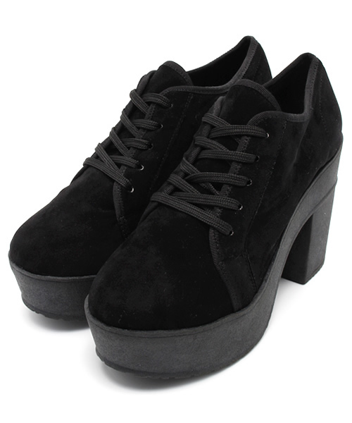 mystic（ミスティック）の「厚底紐パンプス（パンプス・レディース・ネイビー/グレー/ブラック・37/38/36）」の2枚目の写真