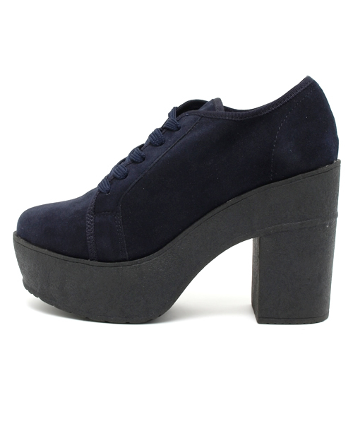 mystic（ミスティック）の「厚底紐パンプス（パンプス・レディース・ネイビー/グレー/ブラック・37/38/36）」の4枚目の写真