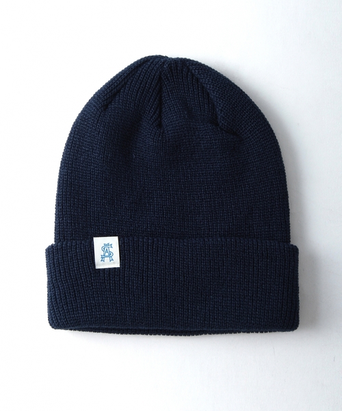 BEAUTY&YOUTH UNITED ARROWS（ビューティーアンドユースユナイテッドアローズ）の「＜steven alan＞ Souvenir Beanie/ﾆｯﾄｷｬｯﾌﾟ ◆（ニットキャップ/ビーニー・メンズ・ホワイト/ブラック/レッド/オリーブ/ロイヤルブルー/ネイビー/パープル・フリー）」の4枚目の写真