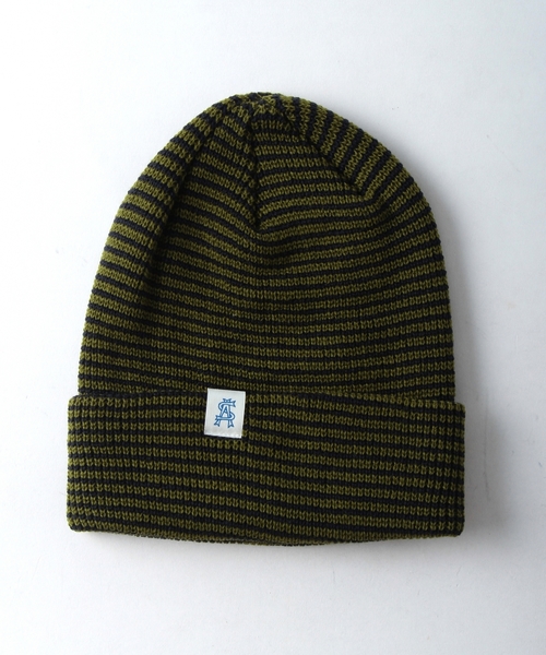 BEAUTY&YOUTH UNITED ARROWS（ビューティーアンドユースユナイテッドアローズ）の「＜steven alan＞ Souvenir Beanie/ﾆｯﾄｷｬｯﾌﾟ ◆（ニットキャップ/ビーニー・メンズ・ホワイト/ブラック/レッド/オリーブ/ロイヤルブルー/ネイビー/パープル・フリー）」の3枚目の写真