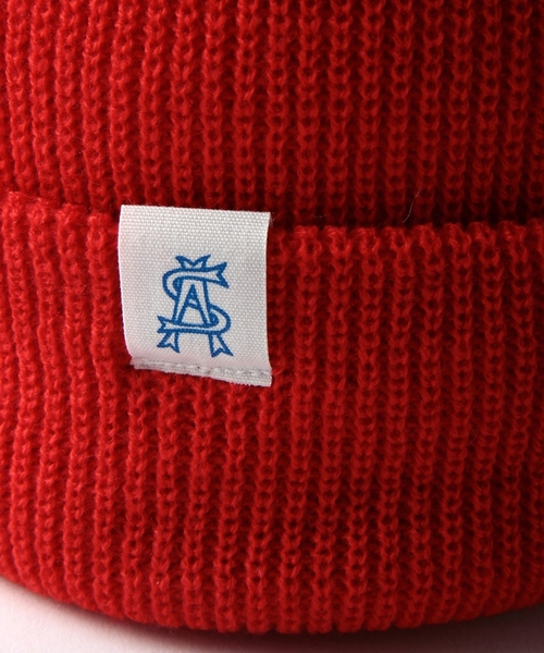 BEAUTY&YOUTH UNITED ARROWS（ビューティーアンドユースユナイテッドアローズ）の「＜steven alan＞ Souvenir Beanie/ﾆｯﾄｷｬｯﾌﾟ ◆（ニットキャップ/ビーニー・メンズ・ホワイト/ブラック/レッド/オリーブ/ロイヤルブルー/ネイビー/パープル・フリー）」の12枚目の写真
