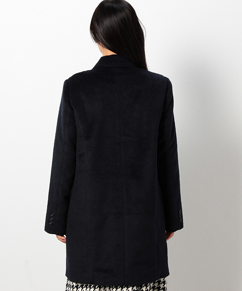 coen（コーエン）の「シャギーチェスターコート（チェスターコート・レディース・ベージュ/ネイビー・LARGE/MEDIUM）」の4枚目の写真