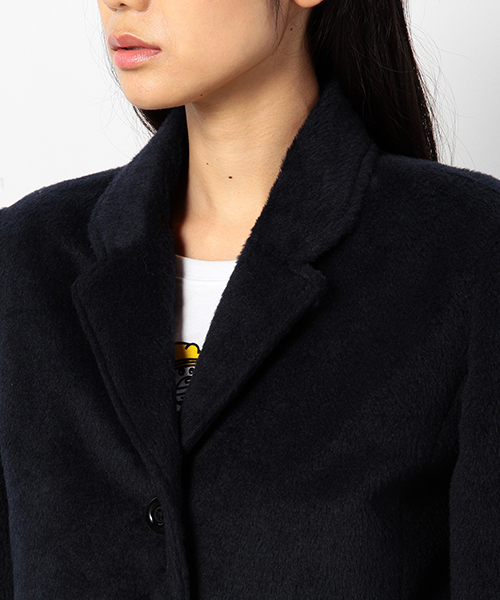 coen（コーエン）の「シャギーチェスターコート（チェスターコート・レディース・ベージュ/ネイビー・LARGE/MEDIUM）」の6枚目の写真