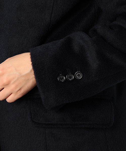 coen（コーエン）の「シャギーチェスターコート（チェスターコート・レディース・ベージュ/ネイビー・LARGE/MEDIUM）」の7枚目の写真