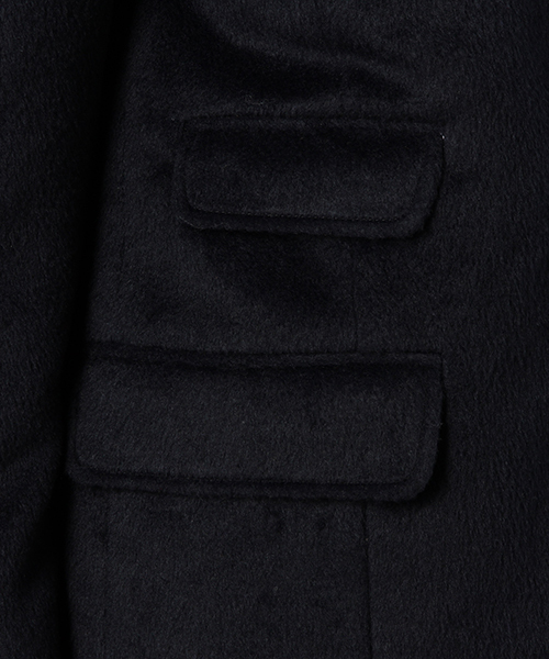 coen（コーエン）の「シャギーチェスターコート（チェスターコート・レディース・ベージュ/ネイビー・LARGE/MEDIUM）」の9枚目の写真