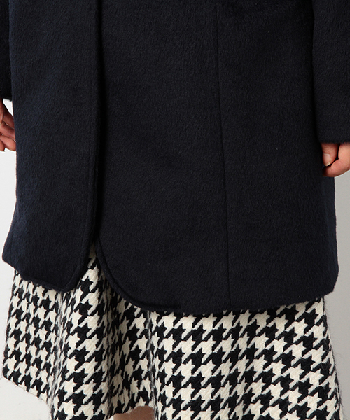 coen（コーエン）の「シャギーチェスターコート（チェスターコート・レディース・ベージュ/ネイビー・LARGE/MEDIUM）」の10枚目の写真