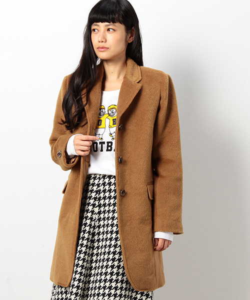 coen（コーエン）の「シャギーチェスターコート（チェスターコート・レディース・ベージュ/ネイビー・LARGE/MEDIUM）」の13枚目の写真