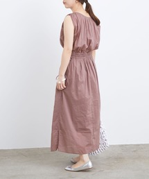 ADAM ET ROPE' | 【WEB限定】インド綿ギャザーマキシワンピース(ワンピース)