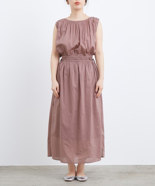 ADAM ET ROPE'（アダムエロペ）の「【WEB限定】インド綿ギャザーマキシワンピース（ワンピース・レディース・ブラック/ミント/ピンク系その他2・FREE）」の15枚目の写真