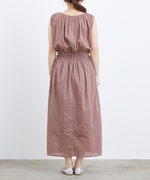 ADAM ET ROPE'（アダムエロペ）の「【WEB限定】インド綿ギャザーマキシワンピース（ワンピース・レディース・ブラック/ミント/ピンク系その他2・FREE）」の21枚目の写真