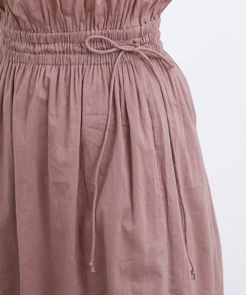 ADAM ET ROPE'（アダムエロペ）の「【WEB限定】インド綿ギャザーマキシワンピース（ワンピース・レディース・ブラック/ミント/ピンク系その他2・FREE）」の16枚目の写真