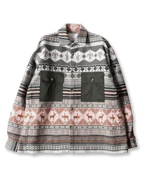 amok（アモク）の「HIDE AND SEEK NORDIC CPO SHIRTS（シャツ/ブラウス 