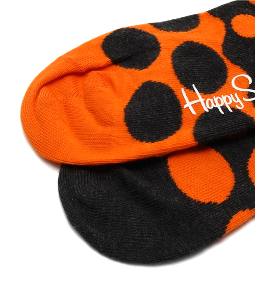 And A(アンドエー)の「devided dot sox (HappySocks )(ソックス/靴下・レディース・ブラック/オレンジ・FREE)」の4枚目の写真