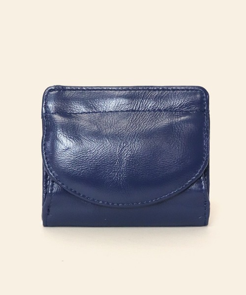 florist（フローリスト）の「本革ラウンドフラップのぷっくり大容量ミニウォレット（財布・レディース・オレンジ/レッド/パープル/イエロー/グリーン/ターコイズブルー/キャメル/シルバー/ネイビー/ブラック・FREE）」の4枚目の写真