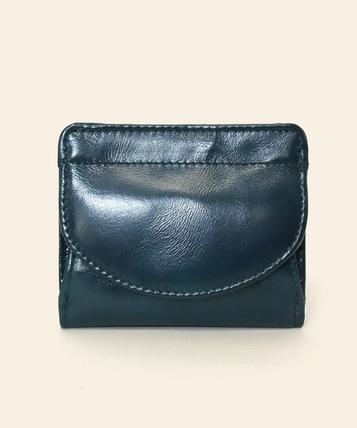 florist（フローリスト）の「本革ラウンドフラップのぷっくり大容量ミニウォレット（財布・レディース・オレンジ/レッド/パープル/イエロー/グリーン/ターコイズブルー/キャメル/シルバー/ネイビー/ブラック・FREE）」の5枚目の写真