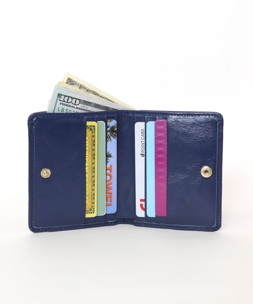 florist（フローリスト）の「本革ラウンドフラップのぷっくり大容量ミニウォレット（財布・レディース・オレンジ/レッド/パープル/イエロー/グリーン/ターコイズブルー/キャメル/シルバー/ネイビー/ブラック・FREE）」の12枚目の写真