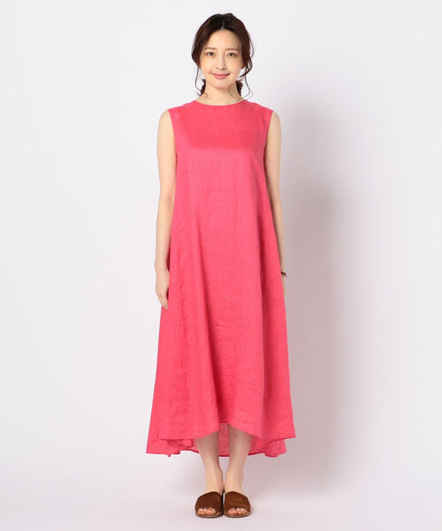 リネンフレアマキシワンピース ワンピース Nolleys ノーリーズ のファッション ワンピース セール 最安値割引