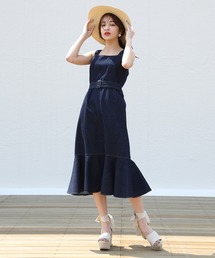 one after another NICE CLAUP | デニムジャンパースカート(ジャンパースカート)