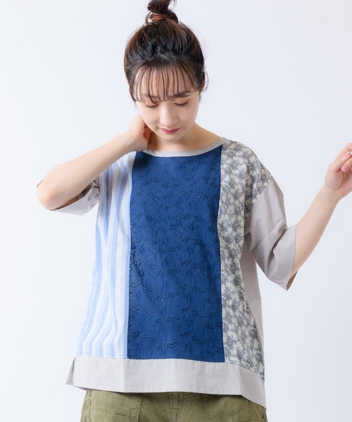shop DADA(ショップダダ)の「MIX柄トップス(0S13-2612336)(シャツ/ブラウス)」 - WEAR