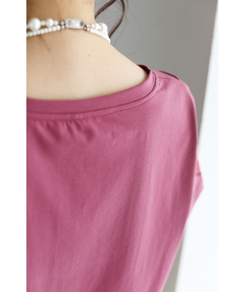 cawaii（カワイイ）の「伸びるストレッチ素材。蝶レース袖Tシャツトップス（Tシャツ/カットソー・レディース・ホワイト/ピンク系その他/ピンク・FREE）」の17枚目の写真