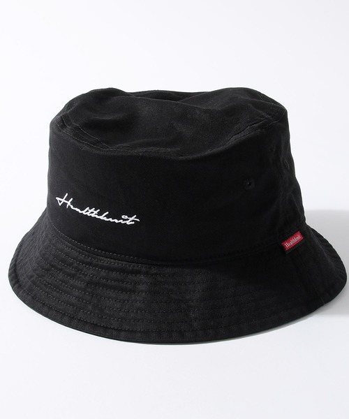 Healthknit(ヘルスニット)の「【HealthKnit / ヘルスニット】 ロゴ 筆記体 刺繍 バケットハット / バケハ(ハット・メンズ・ホワイト/ブラック系/ベージュ/ブラック/グリーン/ブラック系1/インディゴブルー・FREE)」の3枚目の写真