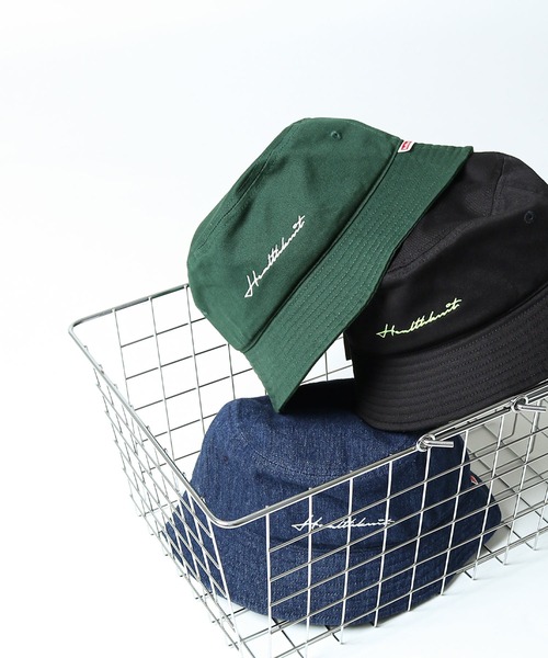 Healthknit(ヘルスニット)の「【HealthKnit / ヘルスニット】 ロゴ 筆記体 刺繍 バケットハット / バケハ(ハット・メンズ・ホワイト/ブラック系/ベージュ/ブラック/グリーン/ブラック系1/インディゴブルー・FREE)」の12枚目の写真