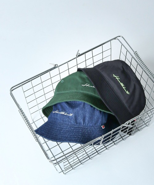 Healthknit(ヘルスニット)の「【HealthKnit / ヘルスニット】 ロゴ 筆記体 刺繍 バケットハット / バケハ(ハット・メンズ・ホワイト/ブラック系/ベージュ/ブラック/グリーン/ブラック系1/インディゴブルー・FREE)」の13枚目の写真