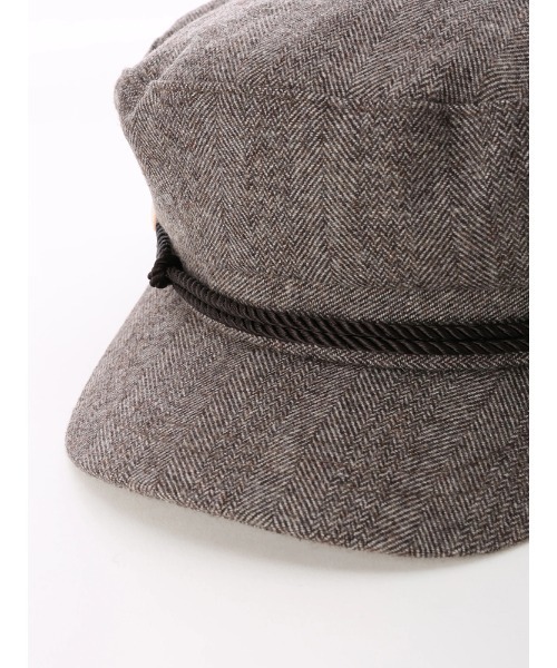 LIPSERVICE（リップサービス）の「ポイントパールキャスケット（キャスケット・レディース・ブラウン/ブラック・FREE）」の4枚目の写真