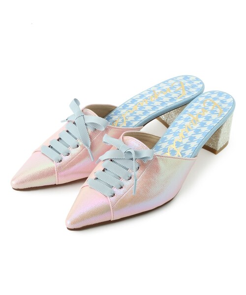 En Punto(エンプント)の「◆レースアップミュール(パンプス・レディース・ブラック系8/グレー系2/ワイン系/ピンク系7/ブラック系2・01/03/05/07/L/S/M/LL)」の4枚目の写真