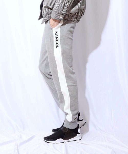 KANGOL(カンゴール)の「【KANGOL/カンゴール】裏毛ラインパンツ スェットパンツ サイドライン(スウェットパンツ・メンズ・ブラック/グレー・MEDIUM/LARGE/X-LARGE)」の7枚目の写真