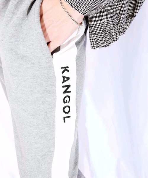 KANGOL(カンゴール)の「【KANGOL/カンゴール】裏毛ラインパンツ スェットパンツ サイドライン(スウェットパンツ・メンズ・ブラック/グレー・MEDIUM/LARGE/X-LARGE)」の3枚目の写真