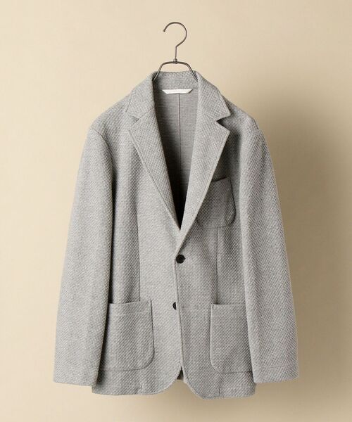 SHIPS（シップス）の「【WEB限定】SHIPS: 抗菌・防臭加工 / TEXBRID（R) テレワーク ビズ ジャージー ジャケット（テーラードジャケット・メンズ・ネイビー/グレー/ロイヤルブルー・S/M/L/XL/XXL）」の2枚目の写真