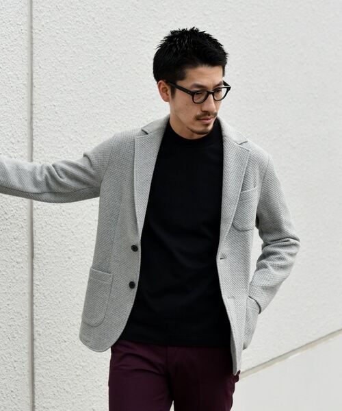 SHIPS（シップス）の「【WEB限定】SHIPS: 抗菌・防臭加工 / TEXBRID（R) テレワーク ビズ ジャージー ジャケット（テーラードジャケット・メンズ・ネイビー/グレー/ロイヤルブルー・S/M/L/XL/XXL）」の8枚目の写真