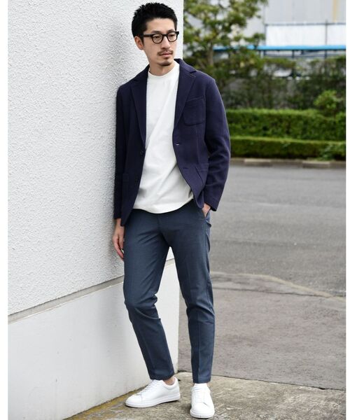 SHIPS（シップス）の「【WEB限定】SHIPS: 抗菌・防臭加工 / TEXBRID（R) テレワーク ビズ ジャージー ジャケット（テーラードジャケット・メンズ・ネイビー/グレー/ロイヤルブルー・S/M/L/XL/XXL）」の9枚目の写真