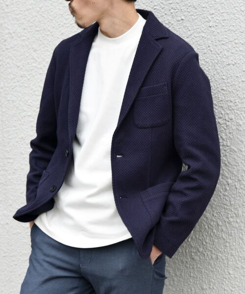 SHIPS（シップス）の「【WEB限定】SHIPS: 抗菌・防臭加工 / TEXBRID（R) テレワーク ビズ ジャージー ジャケット（テーラードジャケット・メンズ・ネイビー/グレー/ロイヤルブルー・S/M/L/XL/XXL）」の10枚目の写真