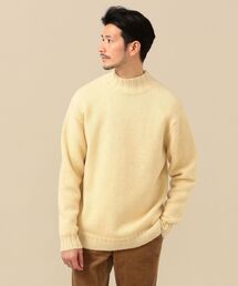 SHIPS: ローゲージ アンダイド ウール モックネック プルオーバー