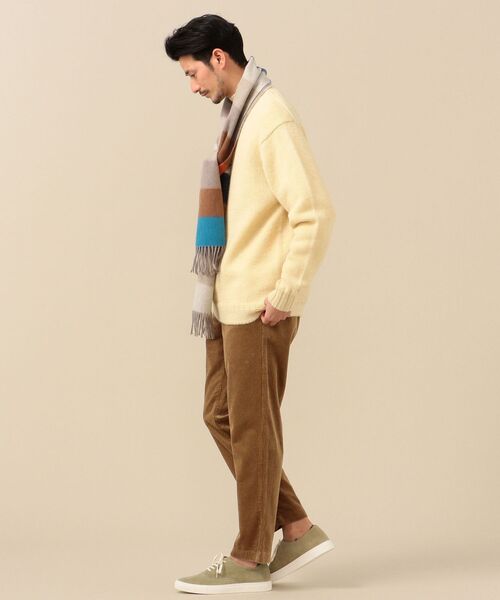 SHIPS（シップス）の「SHIPS: ローゲージ アンダイド ウール モックネック プルオーバー（ニット/セーター・メンズ・ベージュ/ブラウン/カーキ/オフホワイト・SMALL/MEDIUM/LARGE/X-LARGE）」の10枚目の写真