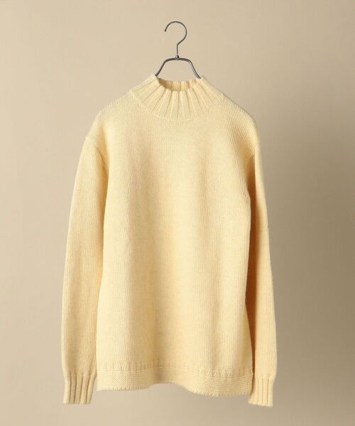 SHIPS（シップス）の「SHIPS: ローゲージ アンダイド ウール モックネック プルオーバー（ニット/セーター・メンズ・ベージュ/ブラウン/カーキ/オフホワイト・SMALL/MEDIUM/LARGE/X-LARGE）」の13枚目の写真