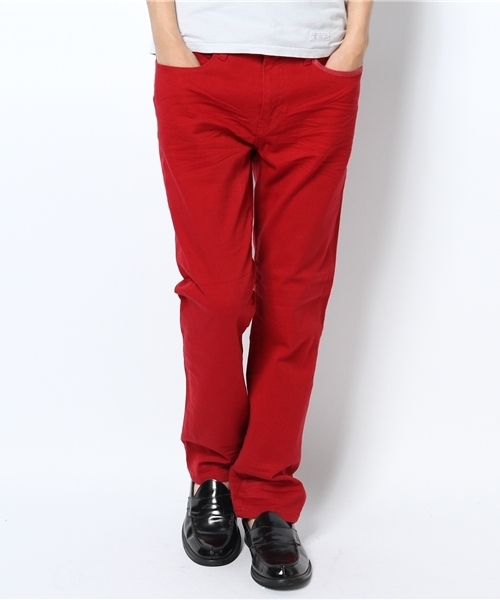 VENCEEXCHANGE(ヴァンスエクスチェンジ)の「ストレッチツイルカラースキニーパンツ(その他パンツ・メンズ・ブラック/ブルー/レッド・SMALL/LARGE/MEDIUM)」の3枚目の写真