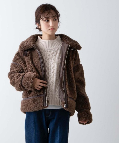 WEGO(ウィゴー)の「WEGO/ケーブルベストレイヤードロンT(ベスト・レディース・ブラック/アイボリー/グリーン系その他・FREE)」の21枚目の写真