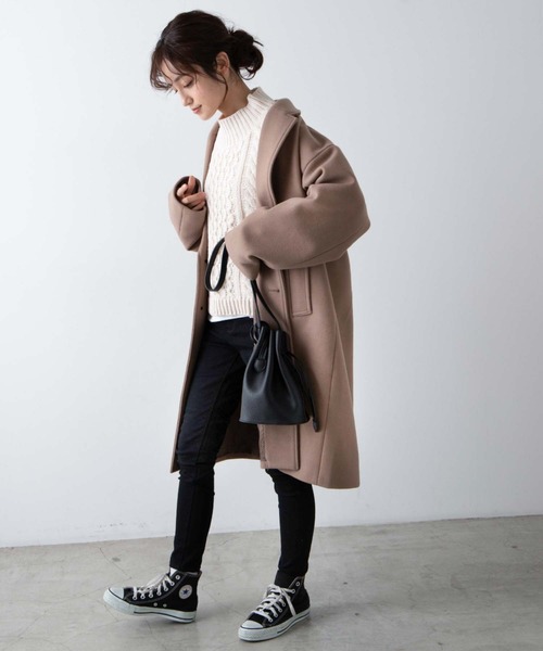 WEGO(ウィゴー)の「WEGO/ケーブルベストレイヤードロンT(ベスト・レディース・ブラック/アイボリー/グリーン系その他・FREE)」の19枚目の写真