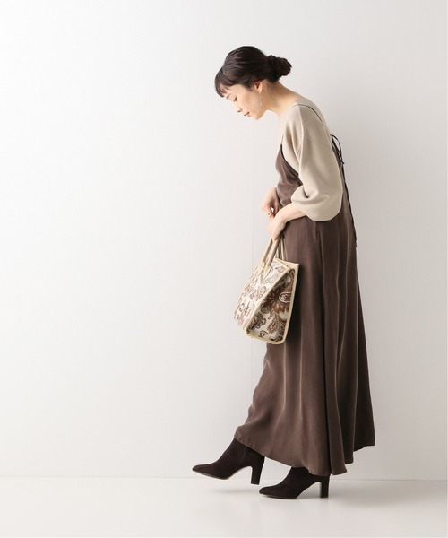 Simplicite（サンプリシテ）の「《追加》発熱もちもちパフ袖プルオーバー（ニット/セーター・レディース・チャコールグレー/ブラウン/ベージュ/ブラック/イエロー・FREE）」の8枚目の写真