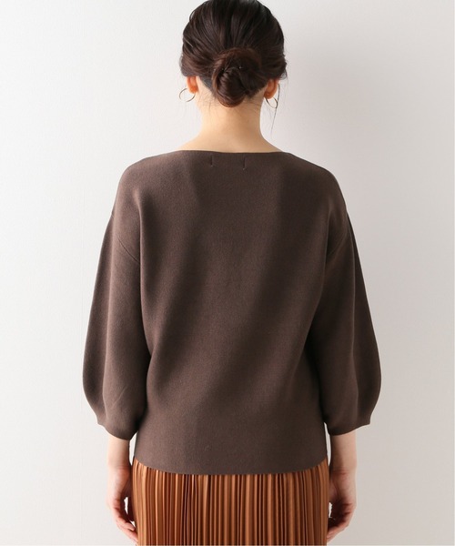 Simplicite（サンプリシテ）の「《追加》発熱もちもちパフ袖プルオーバー（ニット/セーター・レディース・チャコールグレー/ブラウン/ベージュ/ブラック/イエロー・FREE）」の15枚目の写真