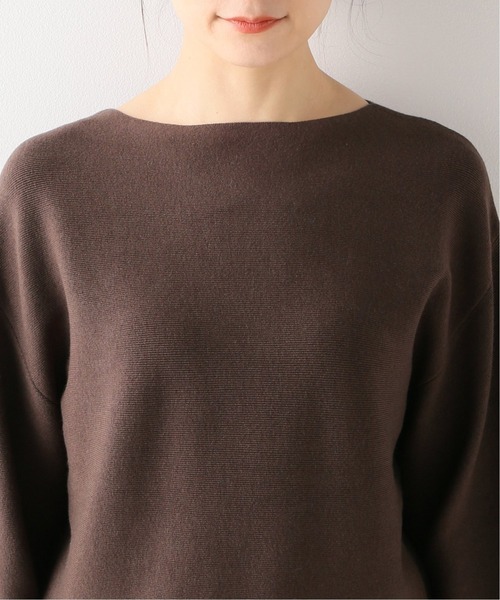 Simplicite（サンプリシテ）の「《追加》発熱もちもちパフ袖プルオーバー（ニット/セーター・レディース・チャコールグレー/ブラウン/ベージュ/ブラック/イエロー・FREE）」の20枚目の写真