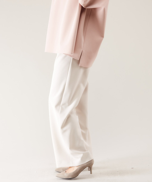 Liesse（リエス）の「ソフトストレートパンツ（その他パンツ・レディース・スミクロ/ライトベージュ/ピンクベージュ・S/M）」の9枚目の写真