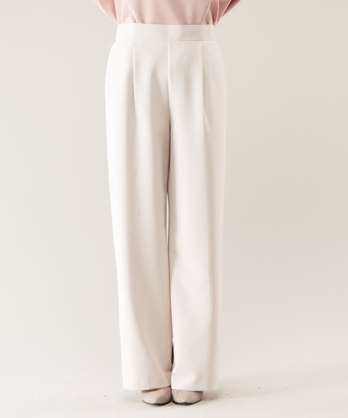 Liesse（リエス）の「ソフトストレートパンツ（その他パンツ・レディース・スミクロ/ライトベージュ/ピンクベージュ・S/M）」の11枚目の写真