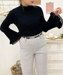 apres jour | フリルレースリブニット【ZOZOTOWN限定アイテム】(ニット/セーター)